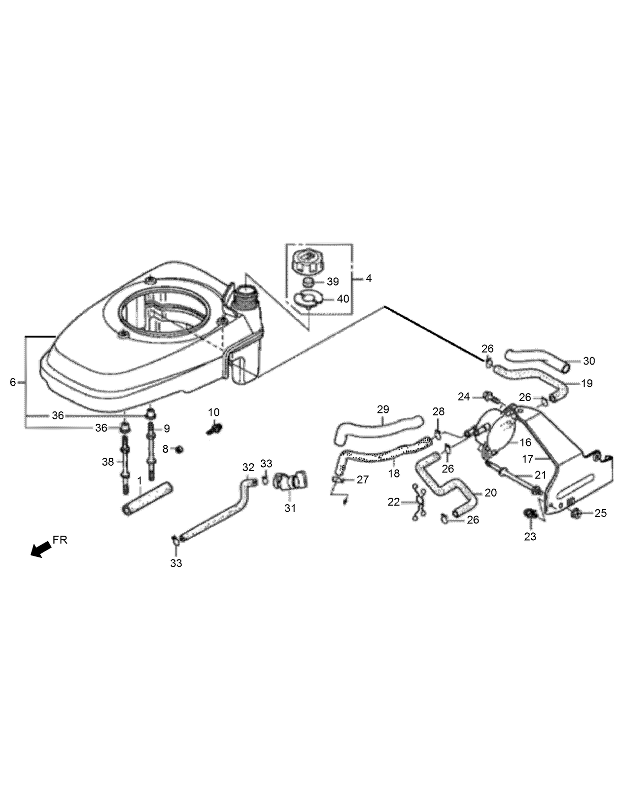 Fuel Tank and Fuel Pump Assembly