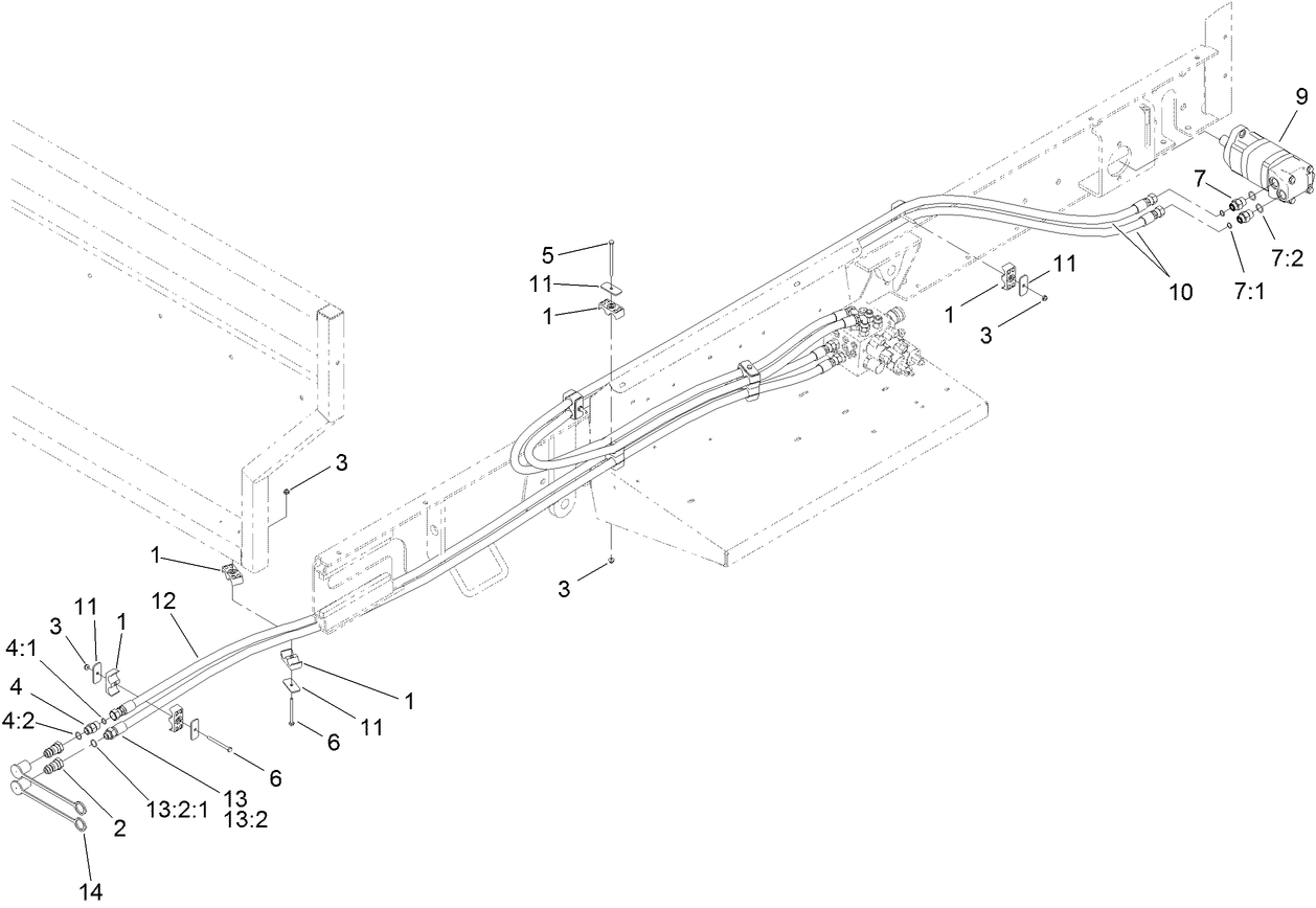 Hydraulic Motor and Hose Assembly