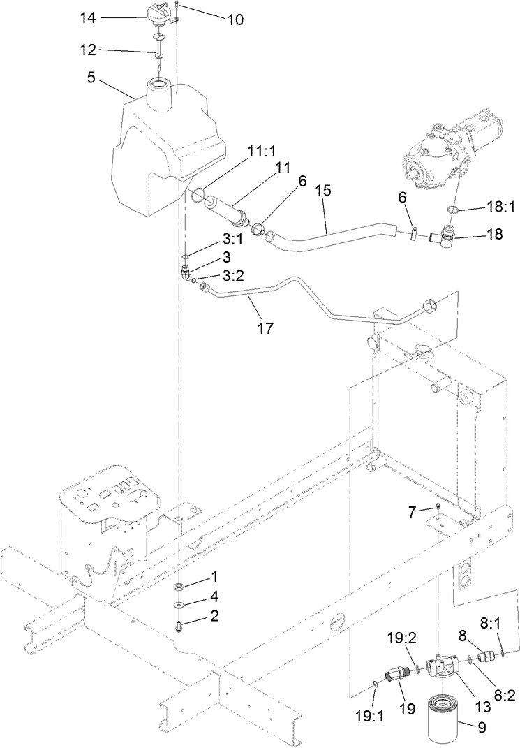 Hydraulic Tank and Filter Assembly