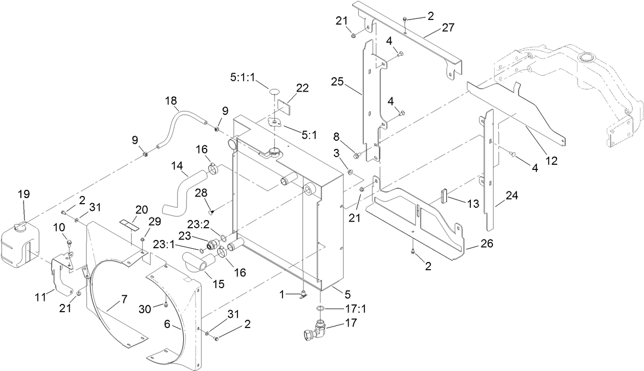Radiator and Oil Cooler Assembly
