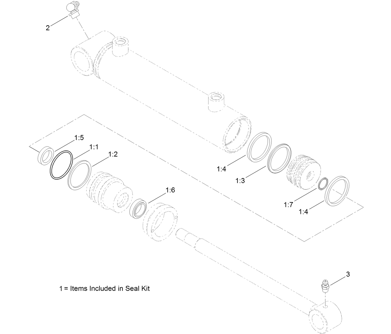 Hydraulic Cylinder Assembly No. 127-8539
