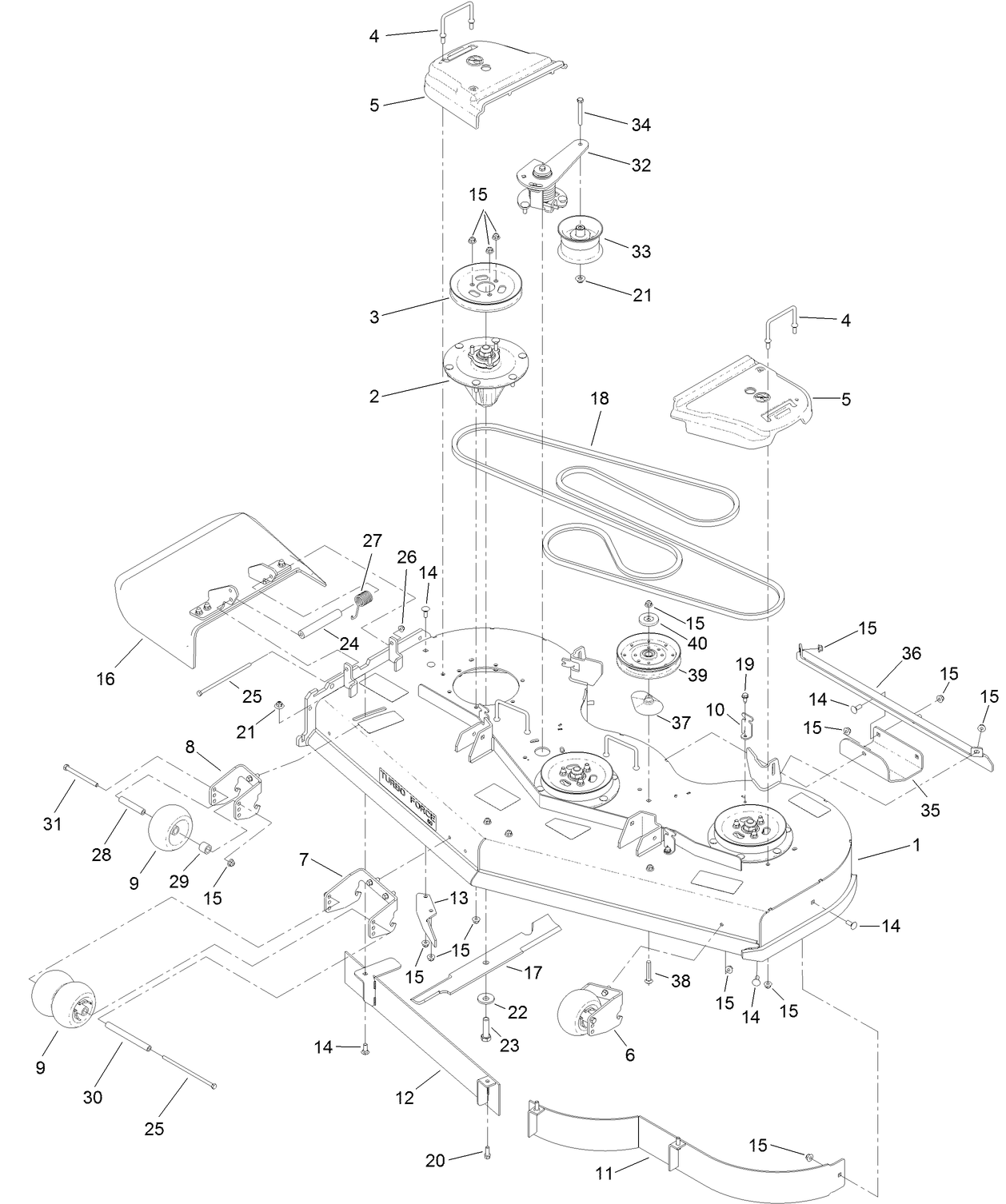 60 Inch Deck Assembly