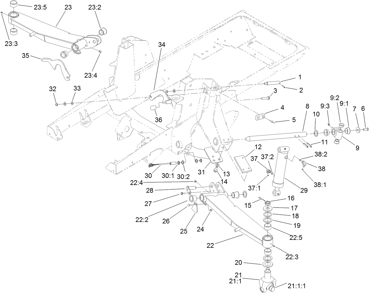 Wing Lift Arm Assembly