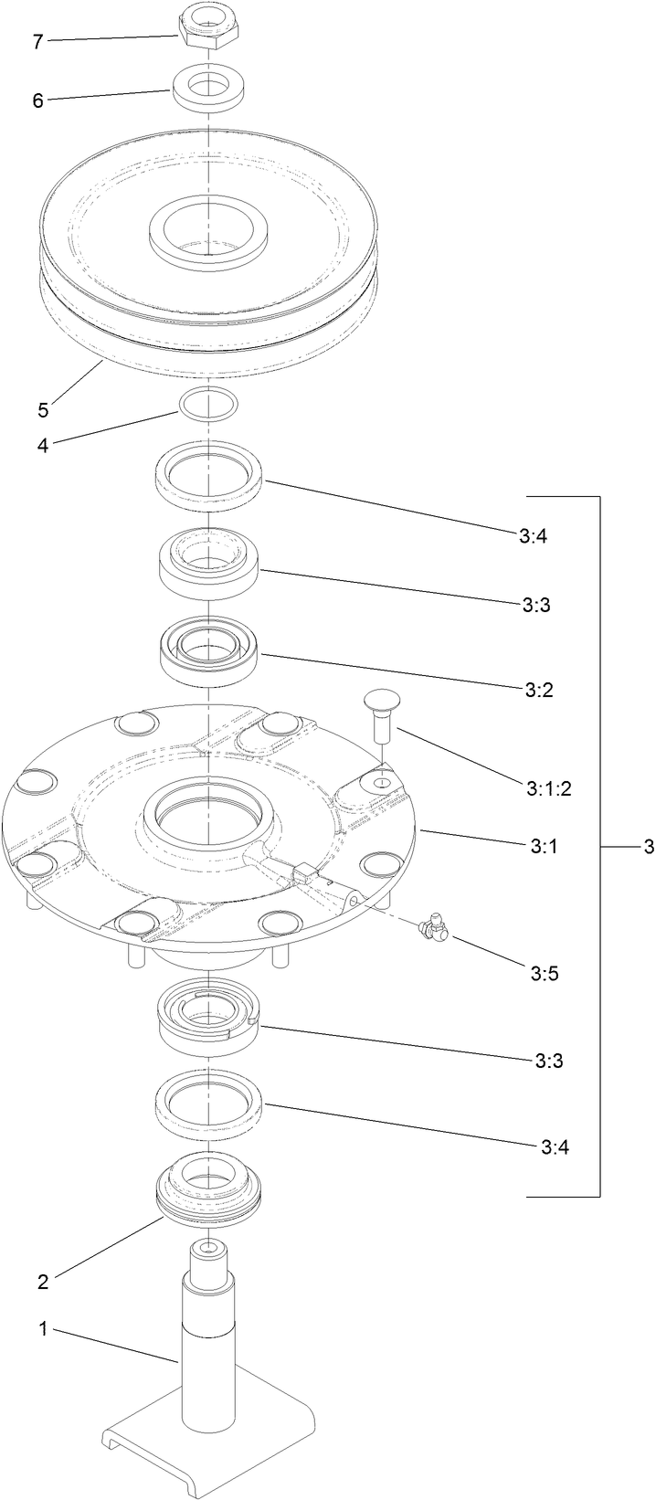 Double Driven Spindle Assembly No. 119-4548