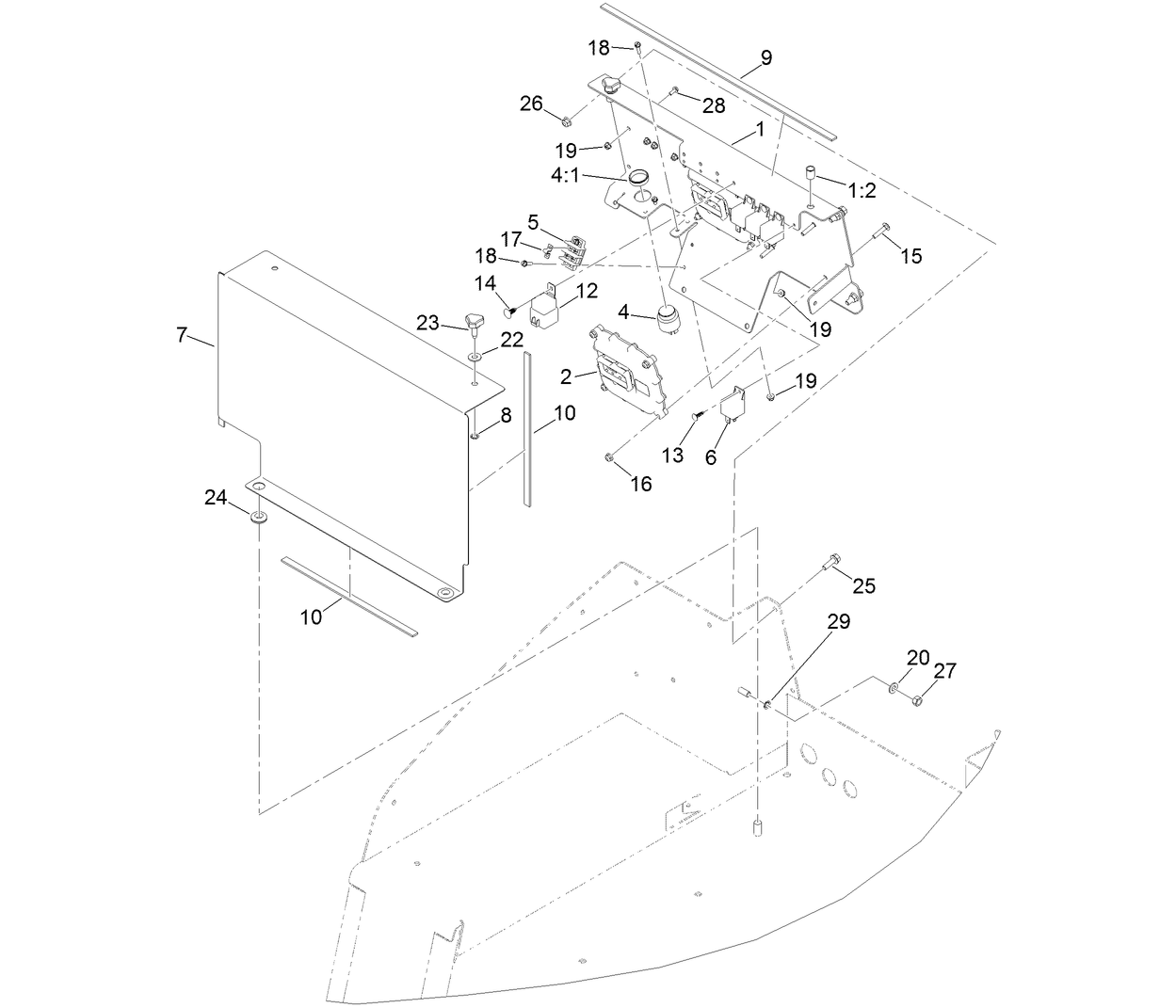 Front Electrical Component Assembly