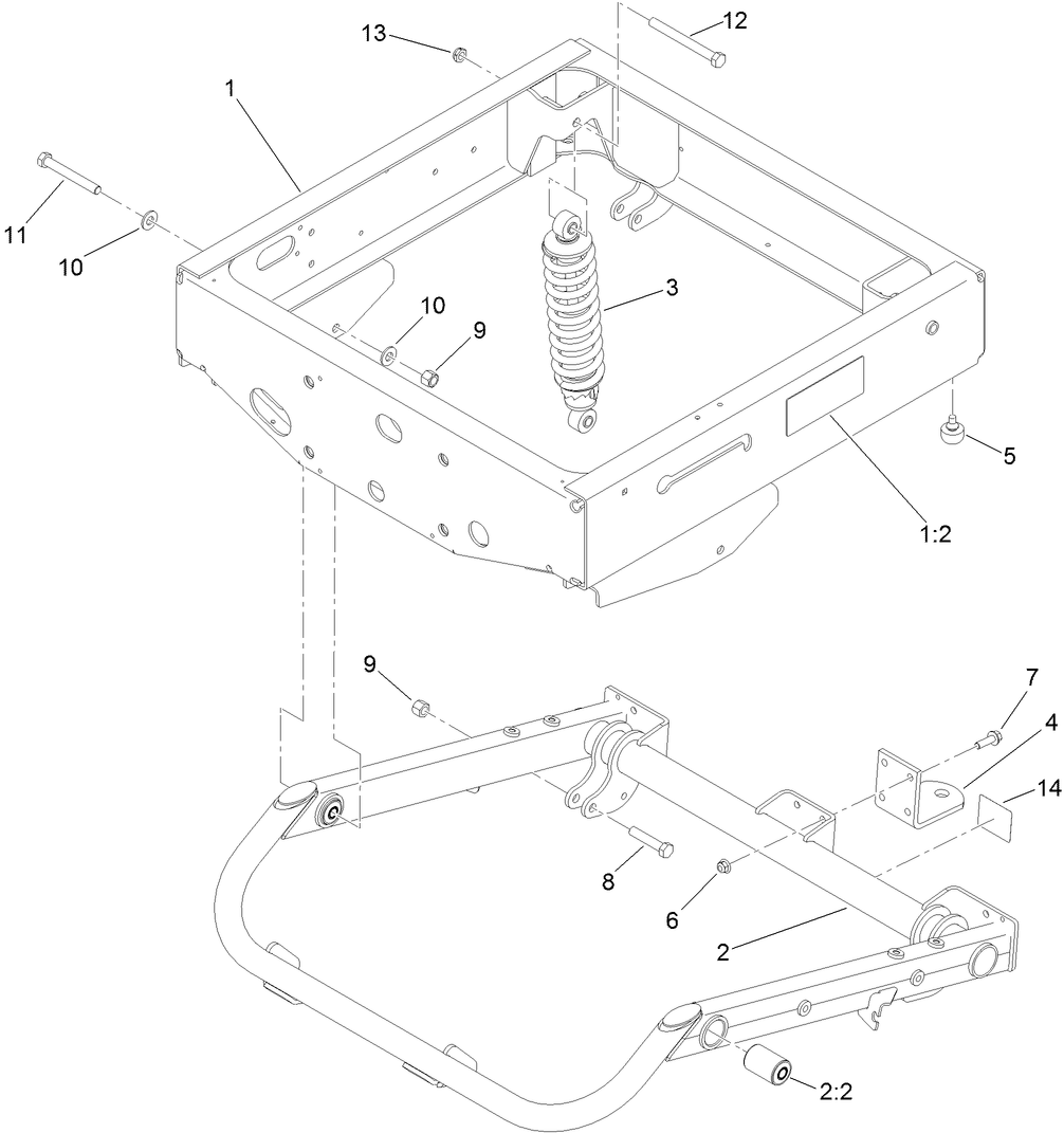 Rear Frame and Suspension Assembly