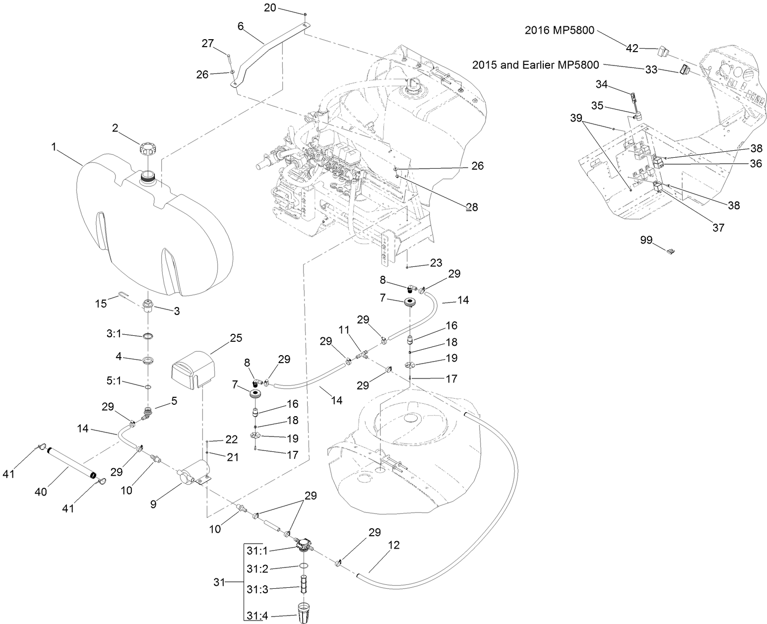 Tank Rinse Kit Assembly