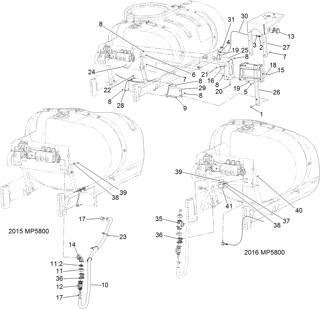Hose Reel Mount and Supply Hose Assembly