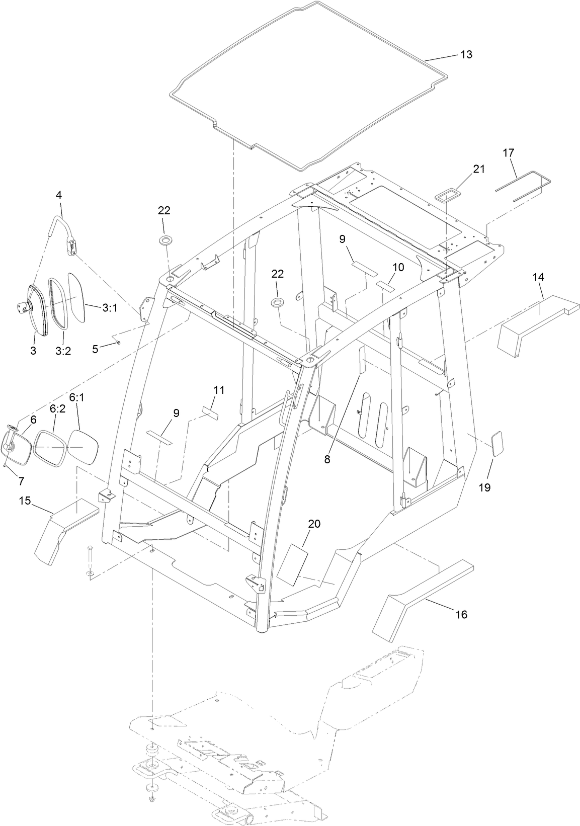 Frame Mount and Seal Assembly