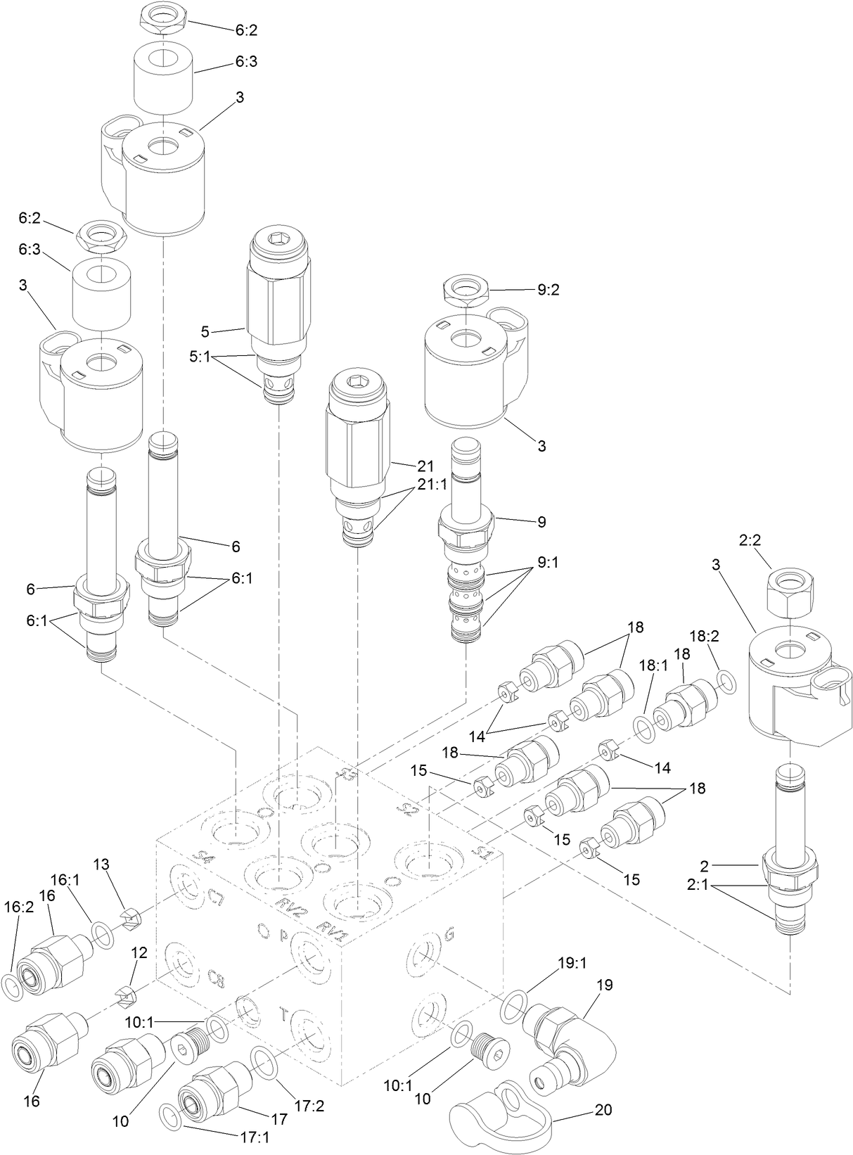 Lift Manifold Assembly No. 127-8444