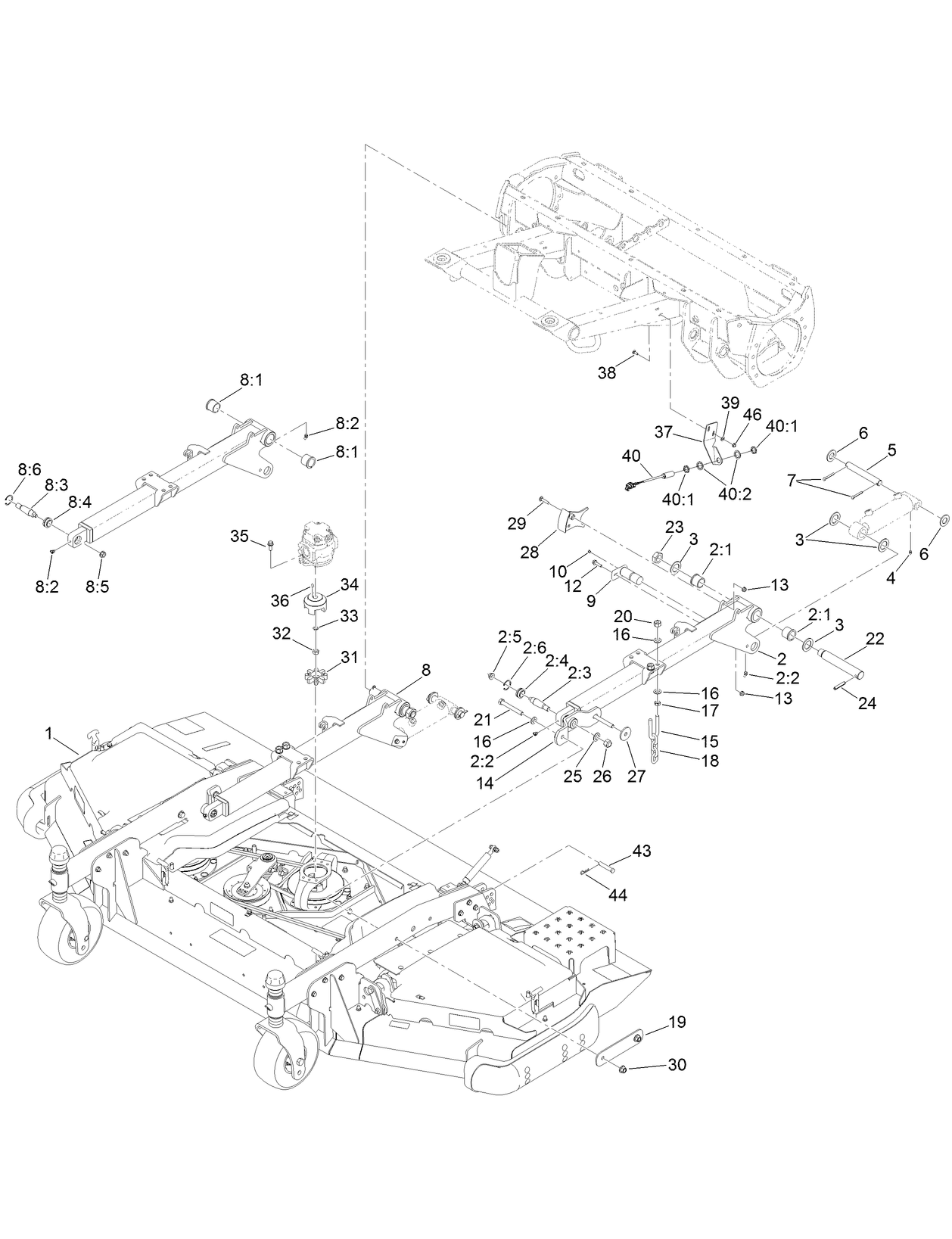 Center Front Deck Assembly