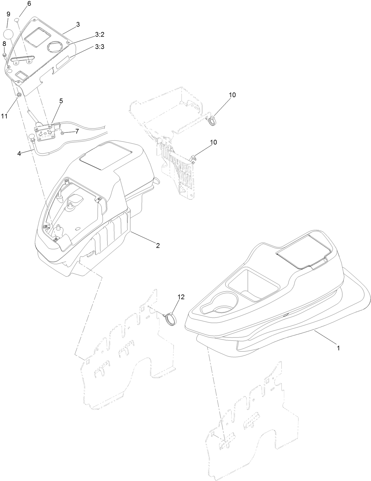 Console and Control Panel Assembly
