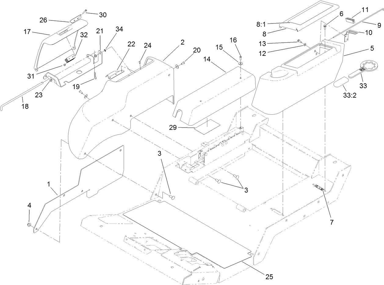 Fender, Tool Box and Cover Assembly