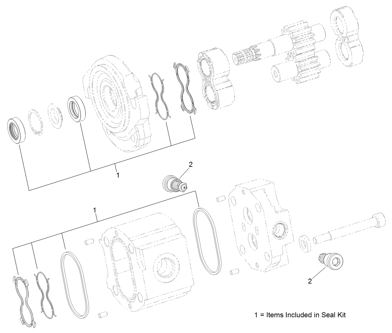 Hydraulic Gear Motor Assembly No. 127-8436