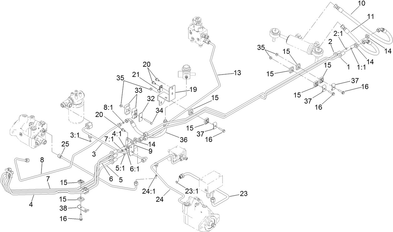 Hydraulic Steering Circuit Assembly