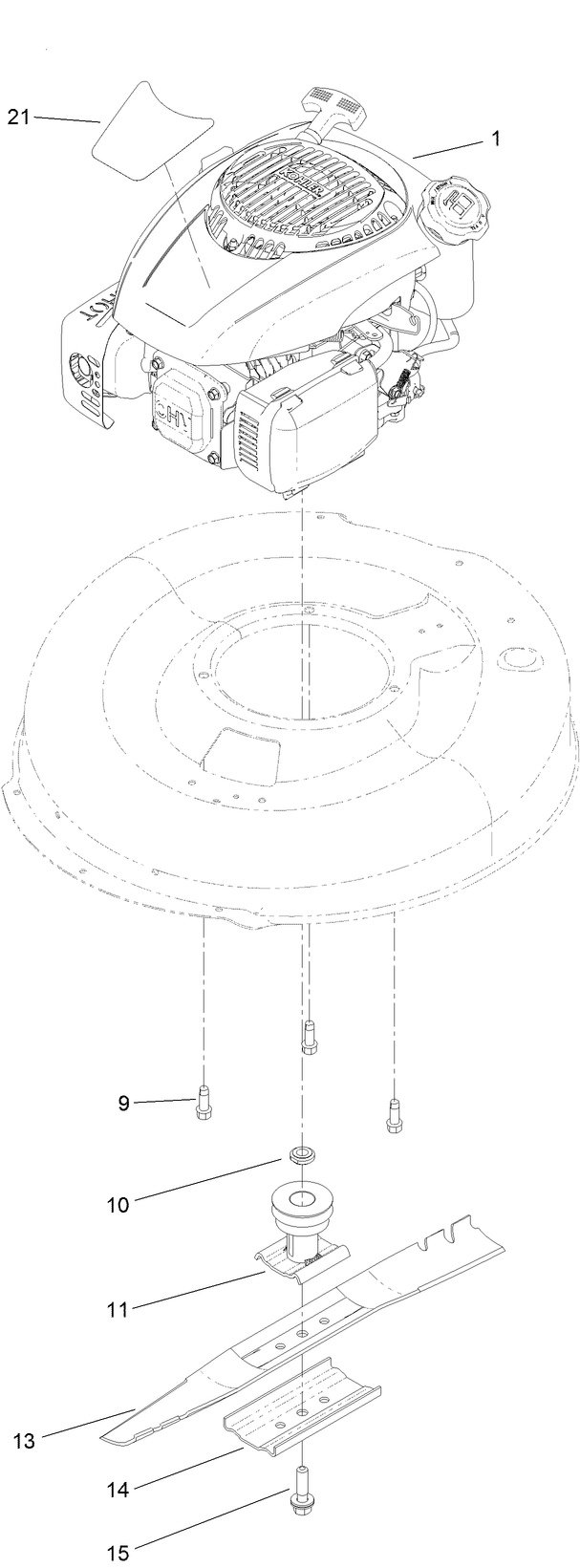 Engine and Blade Assembly