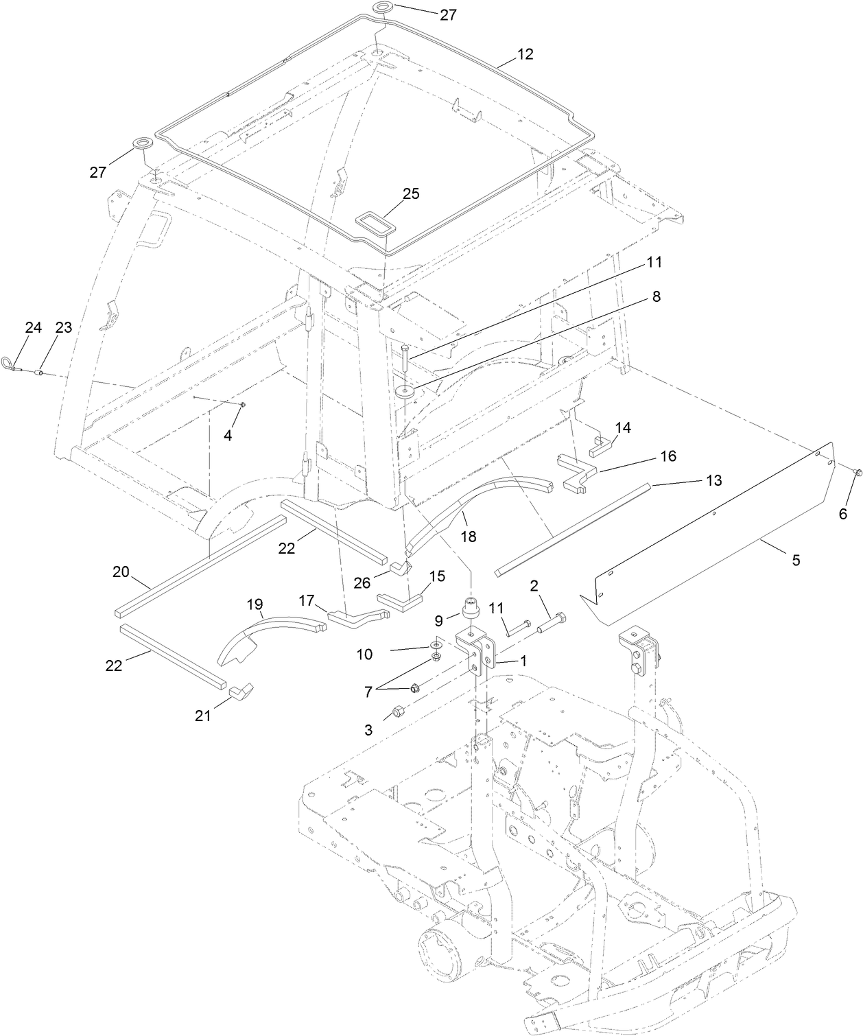 Rear Mount and Seal Assembly