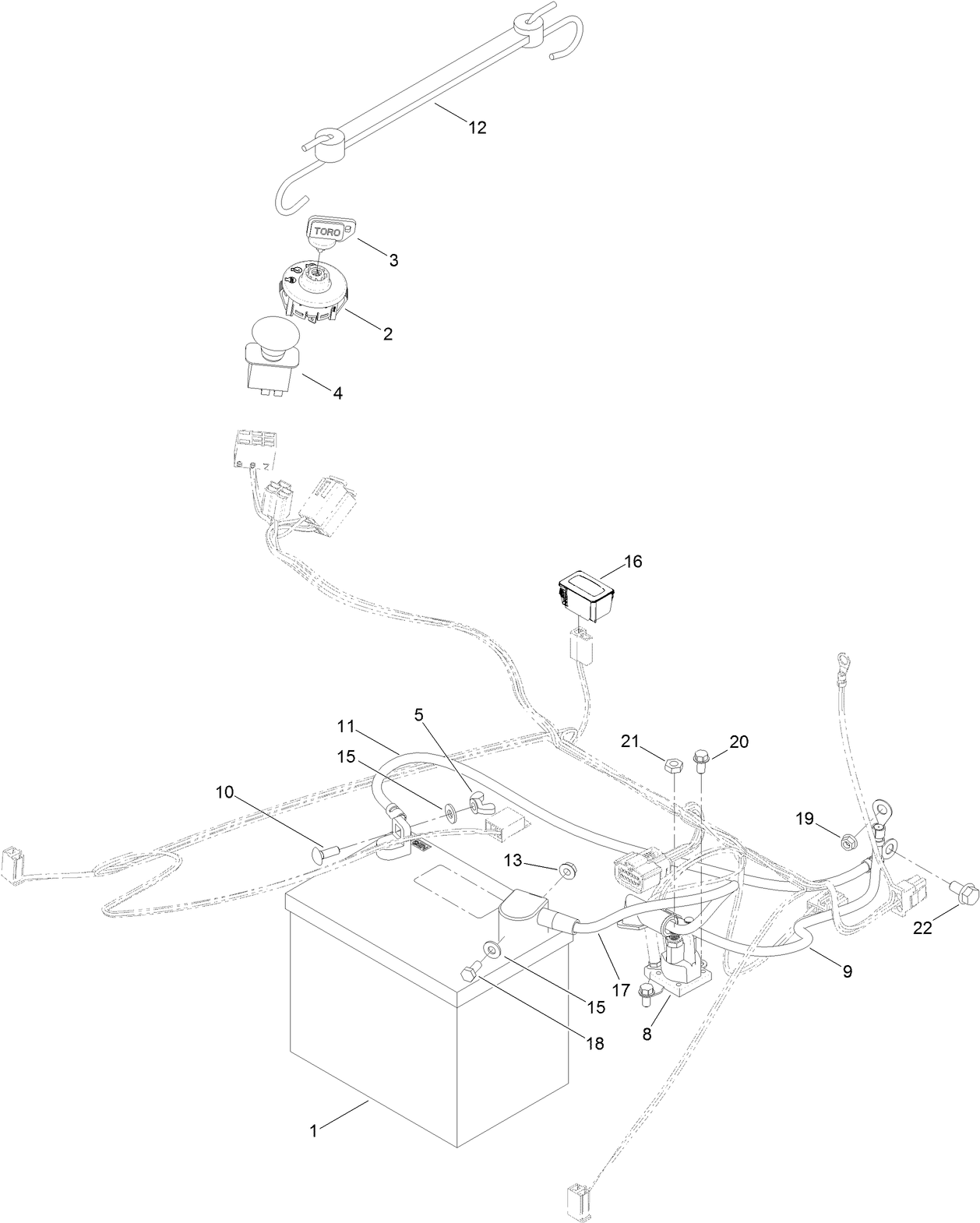 Battery and Electrical Assembly
