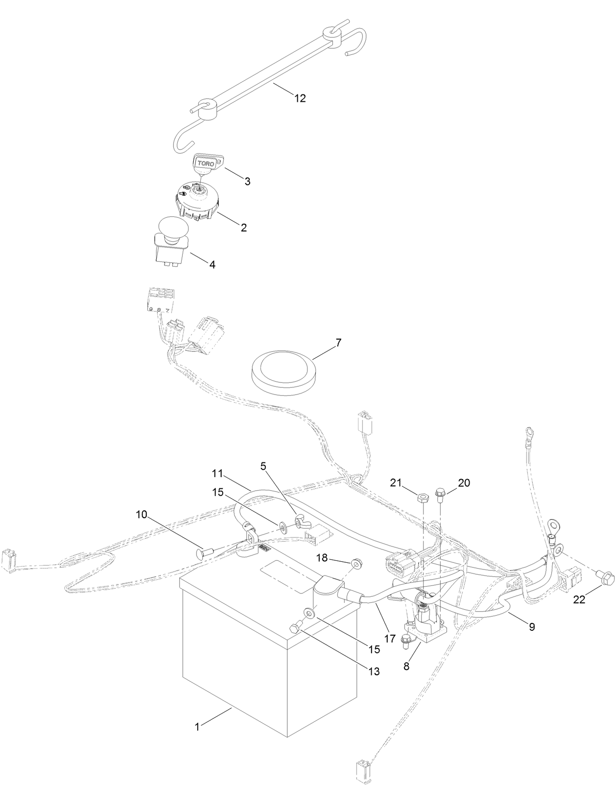 Battery and Electrical Assembly