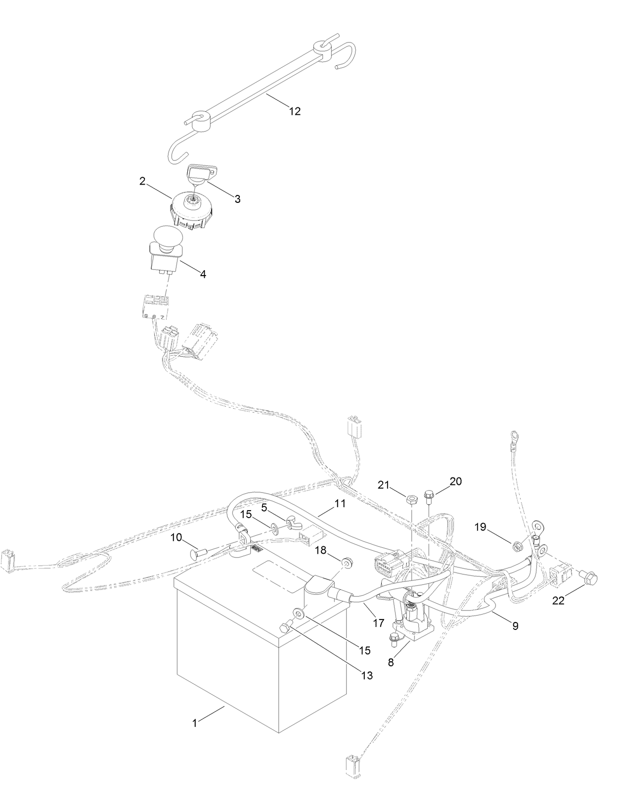 Battery and Electrical Assembly