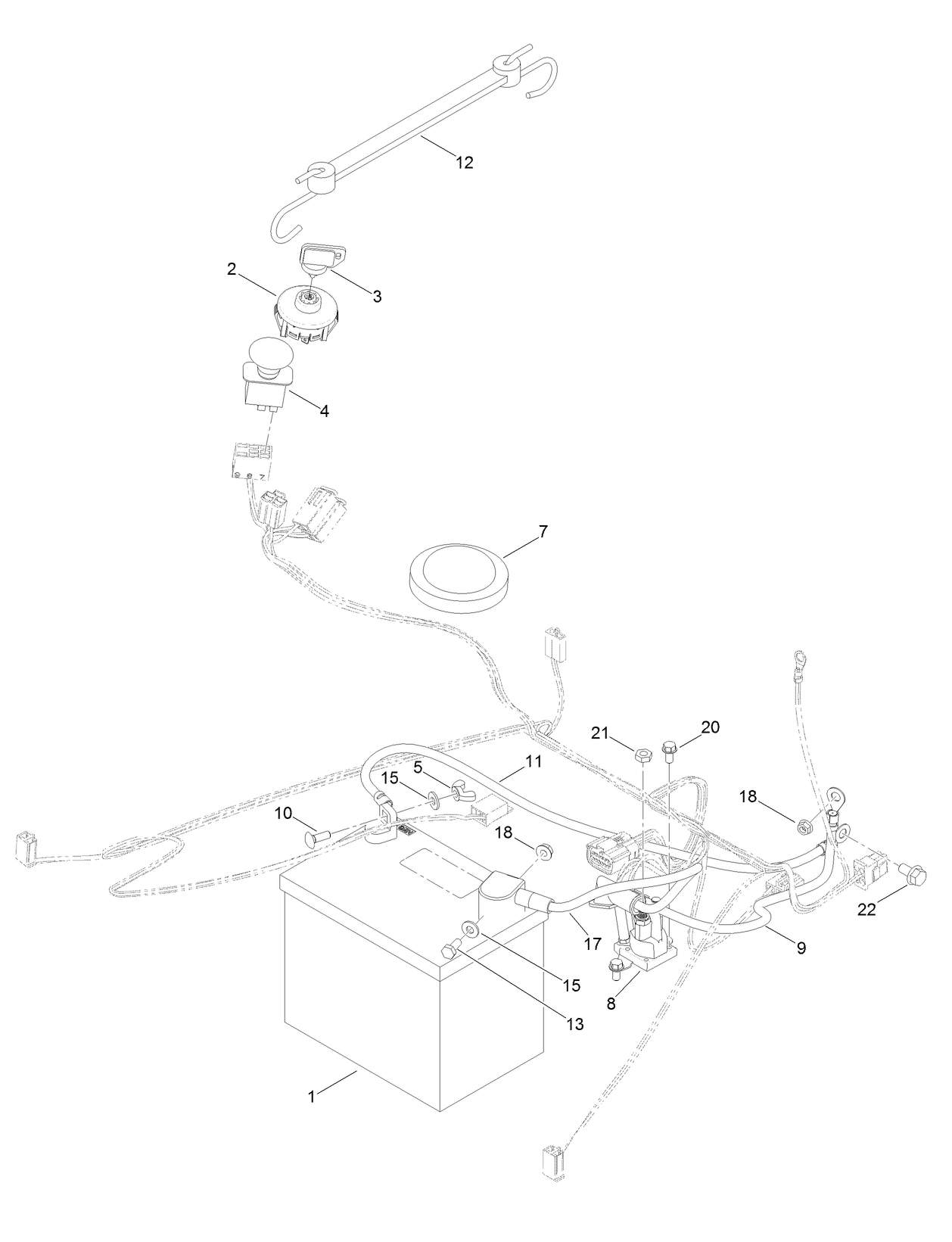 Battery and Electrical Assembly