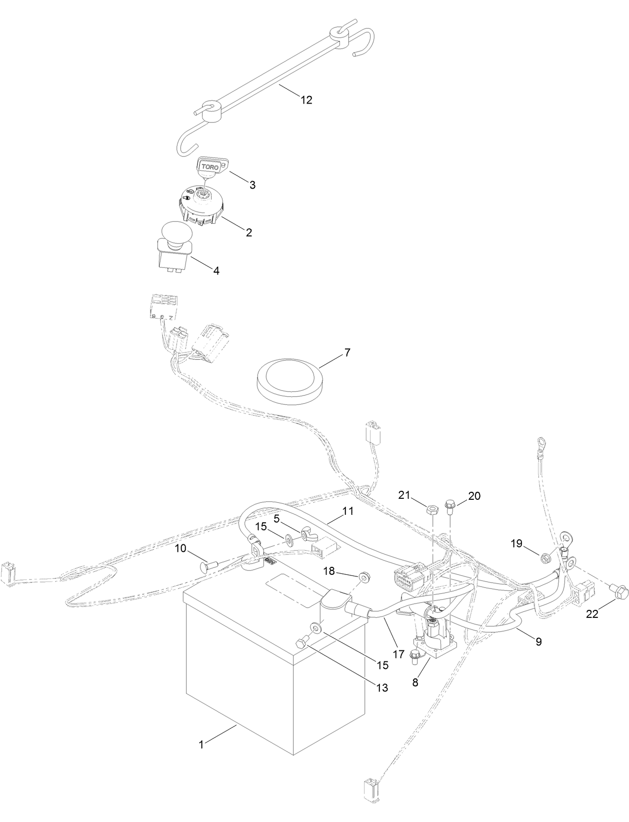 Battery and Electrical Assembly