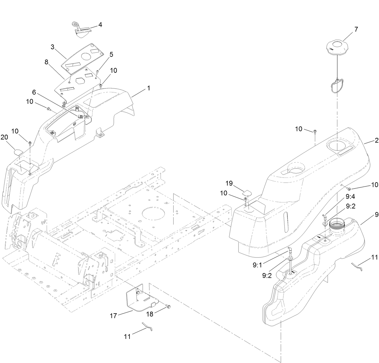 Body Styling and Fuel Pod Assembly