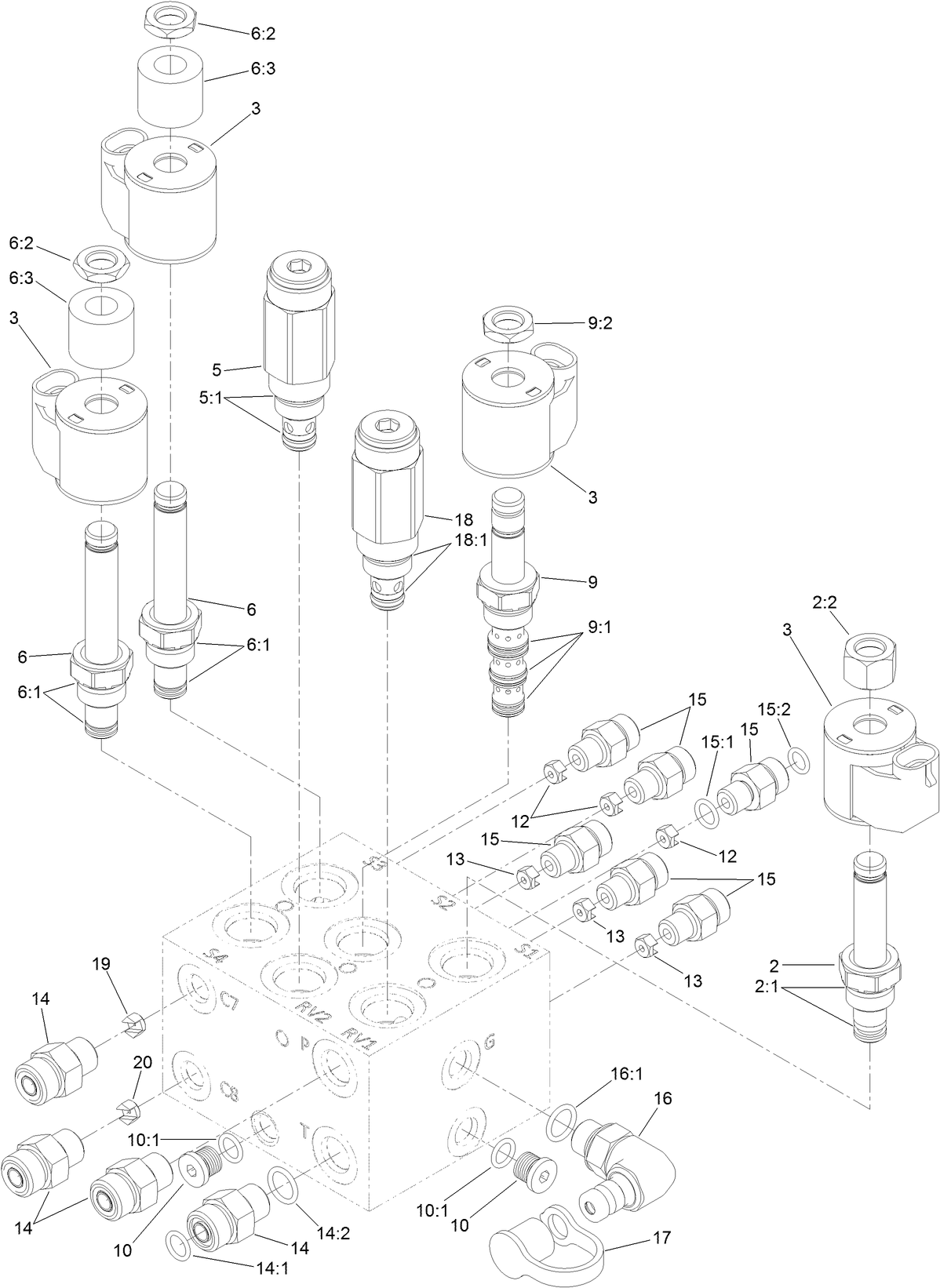Lift Manifold Assembly No. 127-8444
