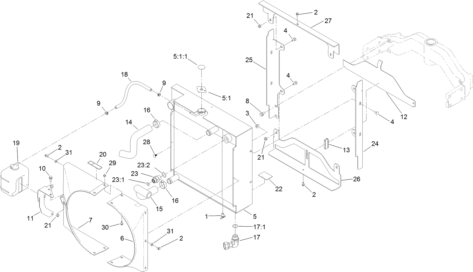 Radiator and Oil Cooler Assembly