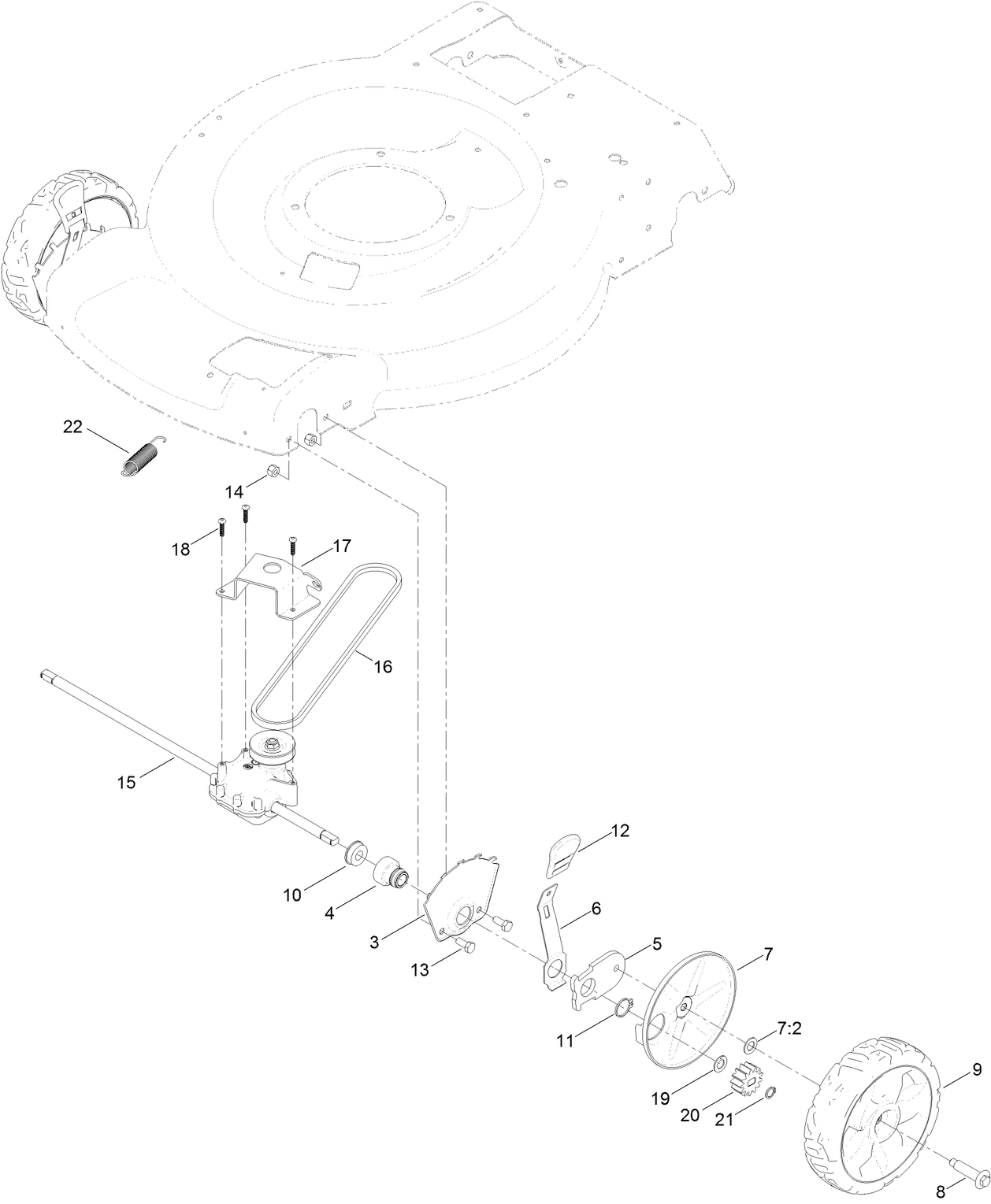 Transmission and Front Wheel Drive Assembly