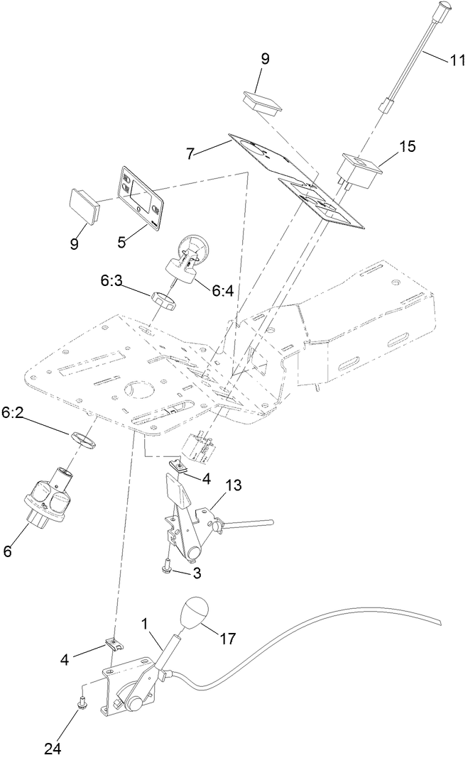 Ignition, Throttle and Choke Control Assembly