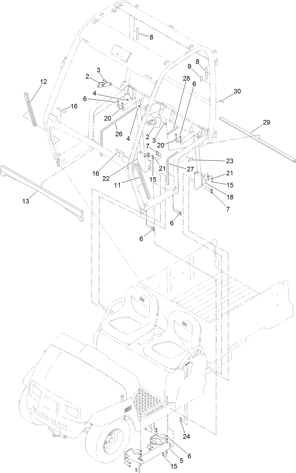 Frame Mount and Interior Seal Assembly