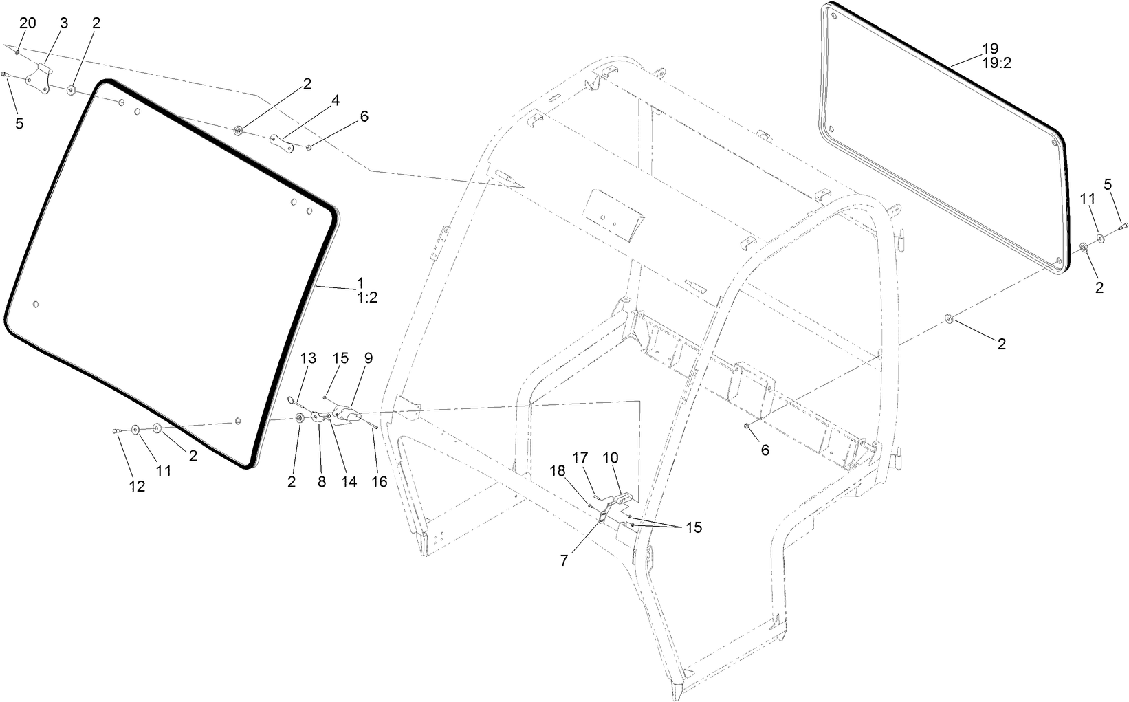 Front and Rear Window Assembly