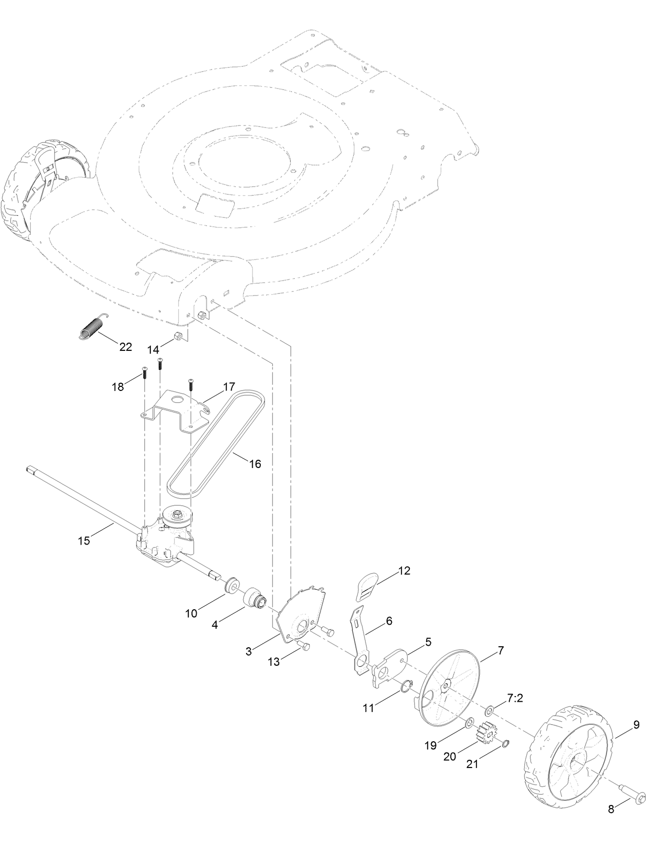 Transmission and Front Wheel Drive Assembly
