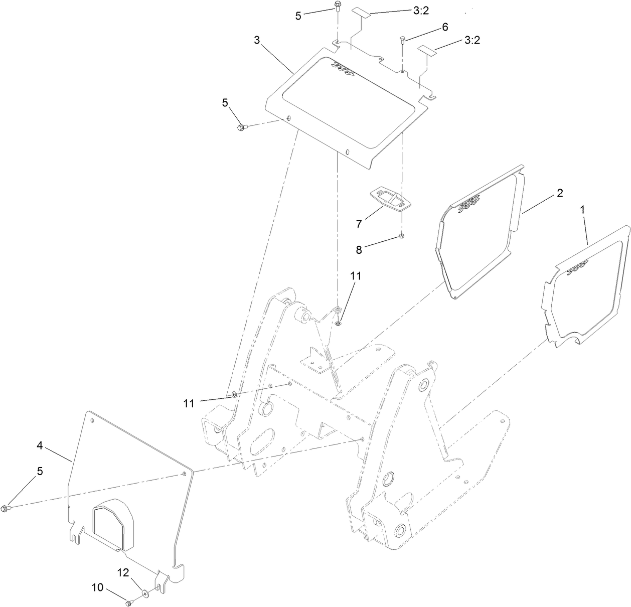 Front Cover and Side Panel Assembly