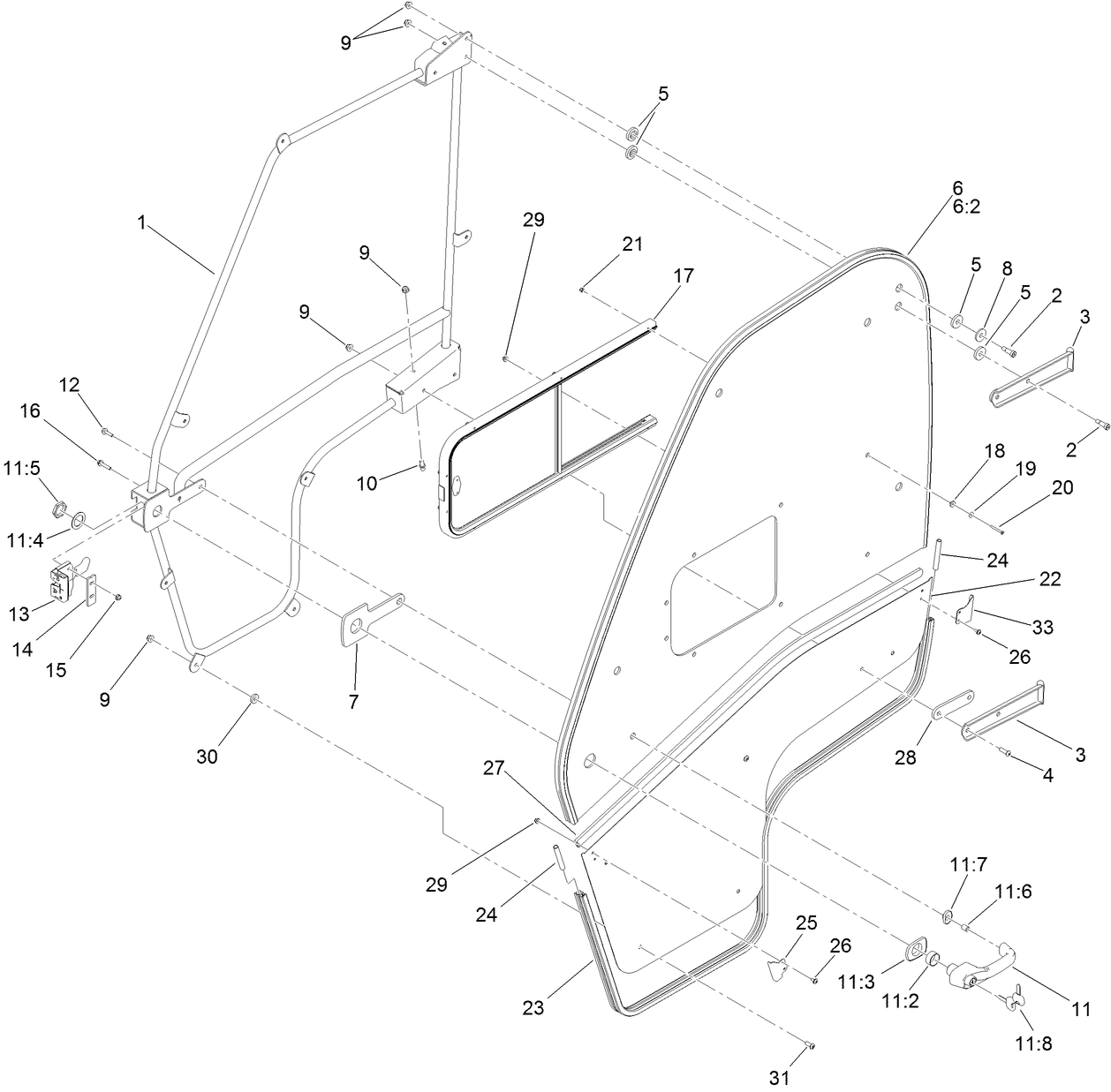 Left Hand Door Assembly
