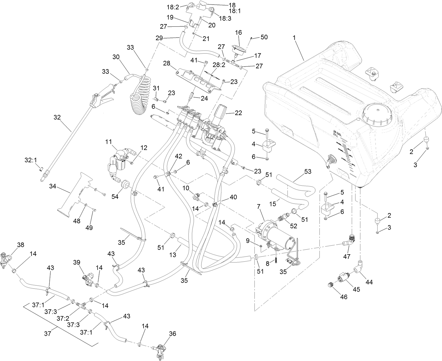 Spray System Assembly