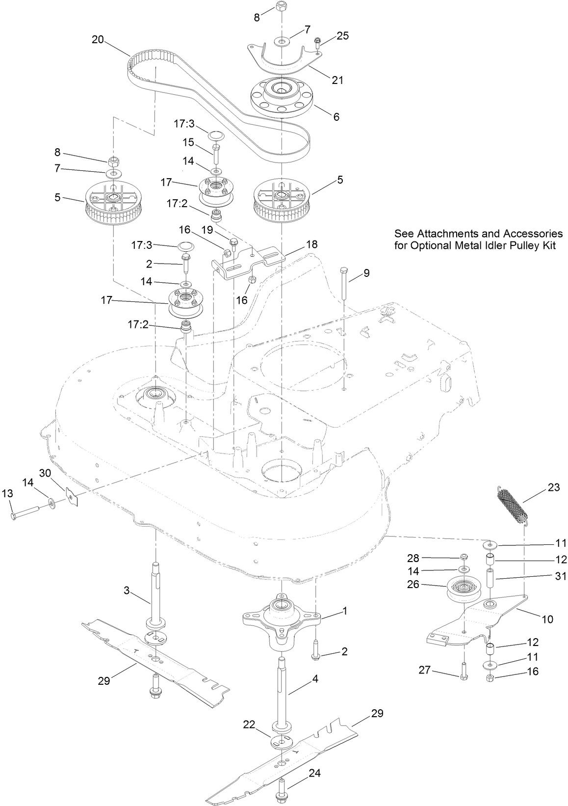 Spindle and Blade Assembly