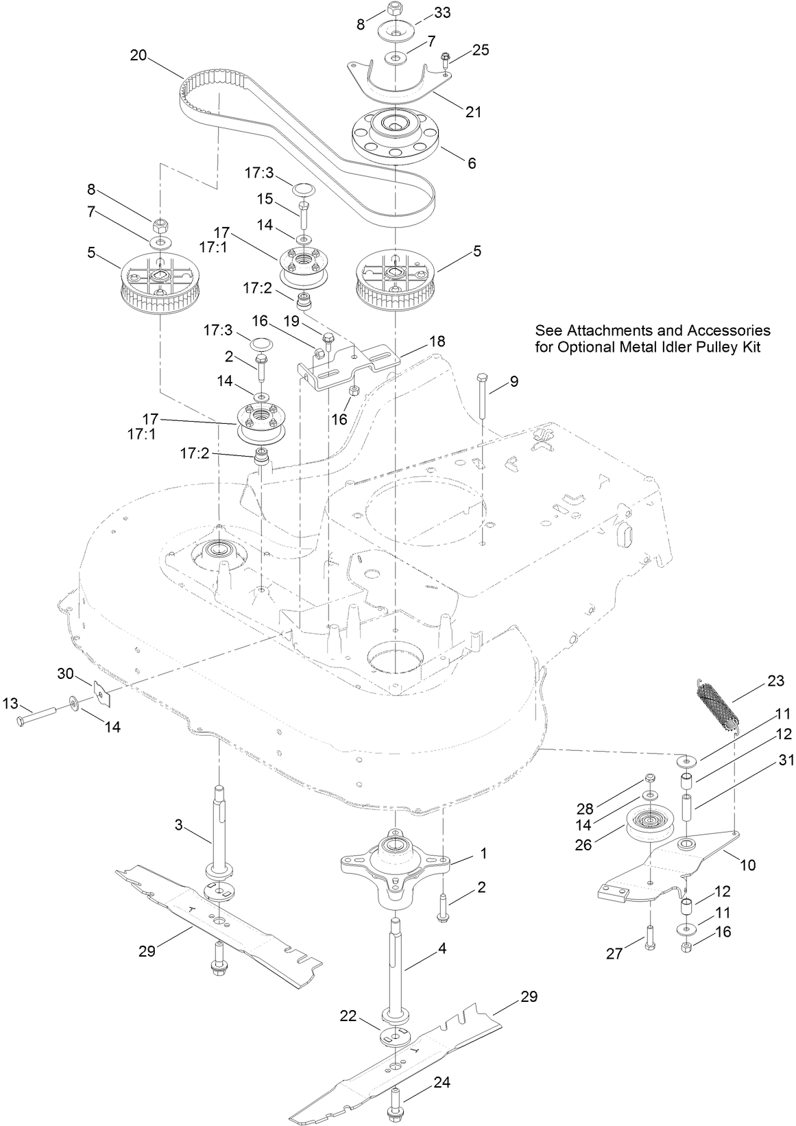 Spindle and Blade Assembly