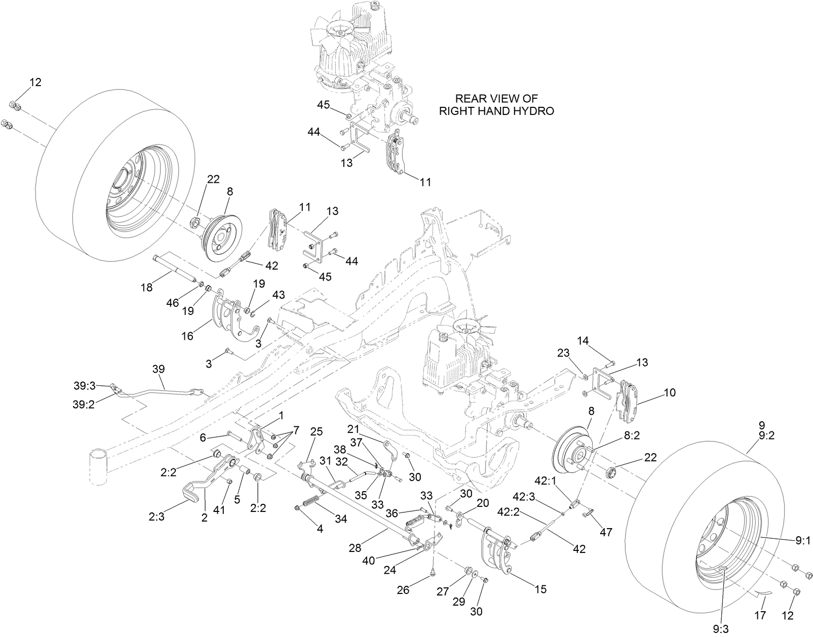Parking Brake and Wheel Assembly