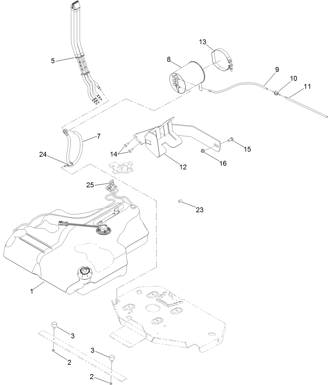 Fuel Tank Mounting Assembly