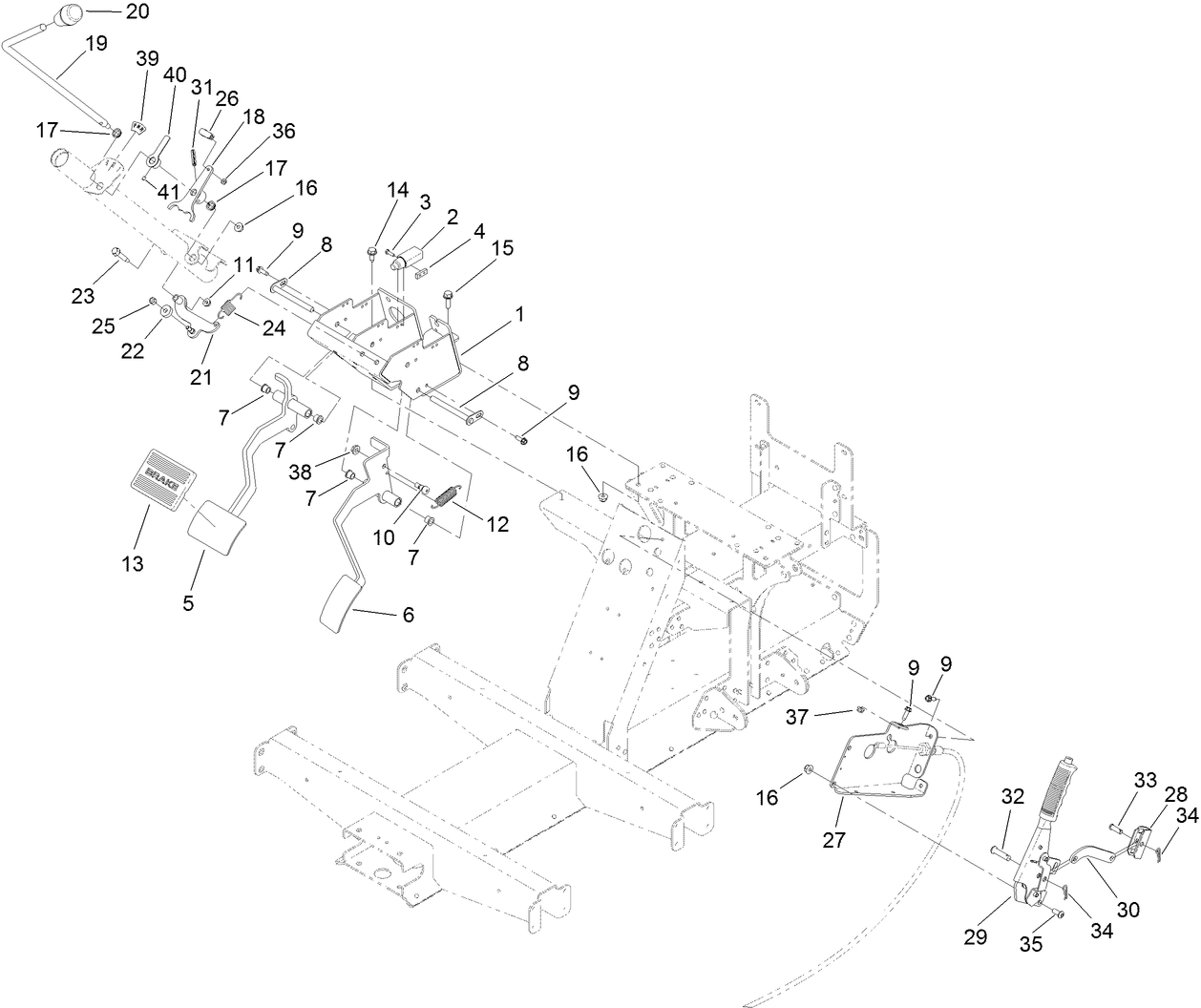 Pedal and Control Assembly