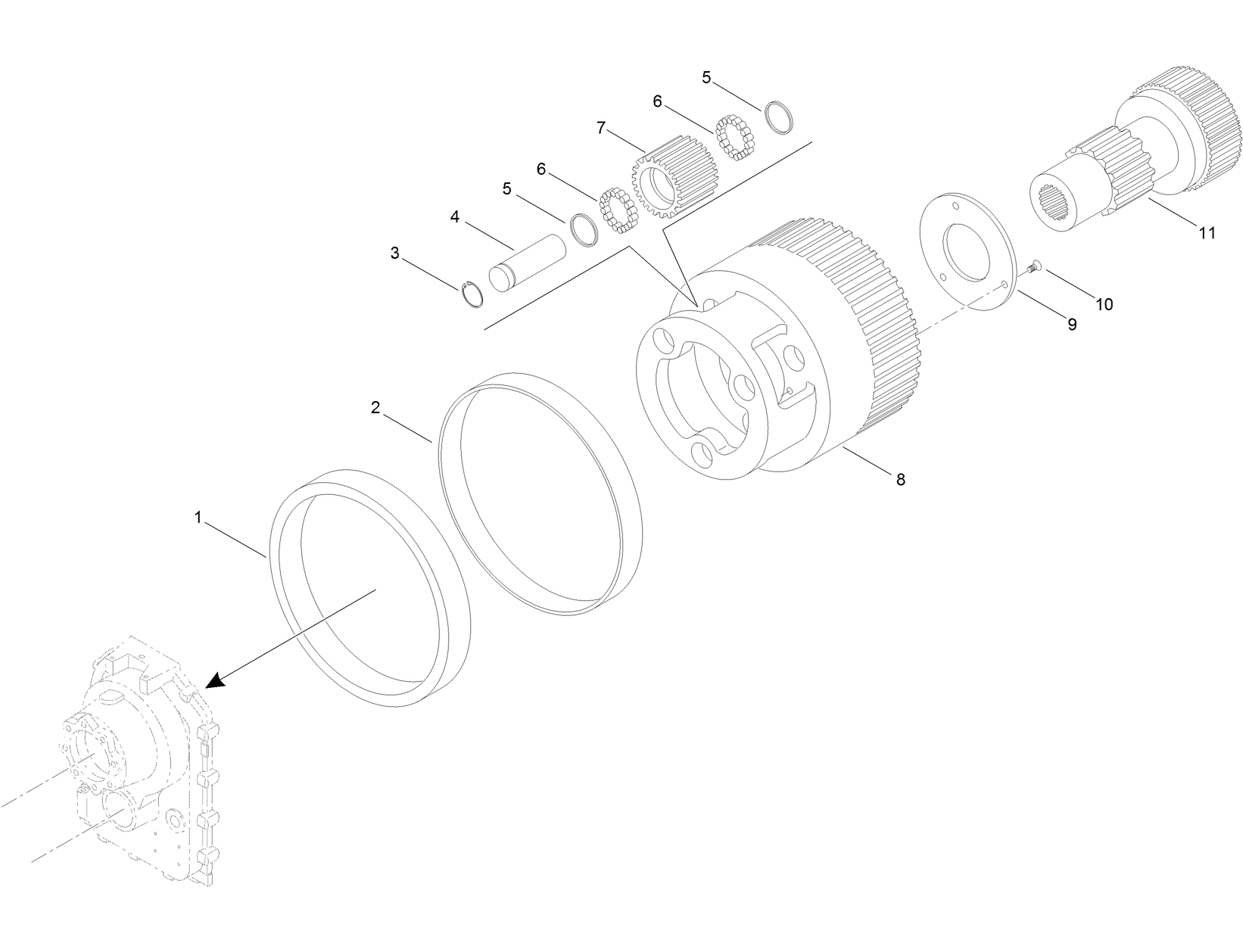 Planetary Carrier Assembly Transmission Assembly No. AU106132