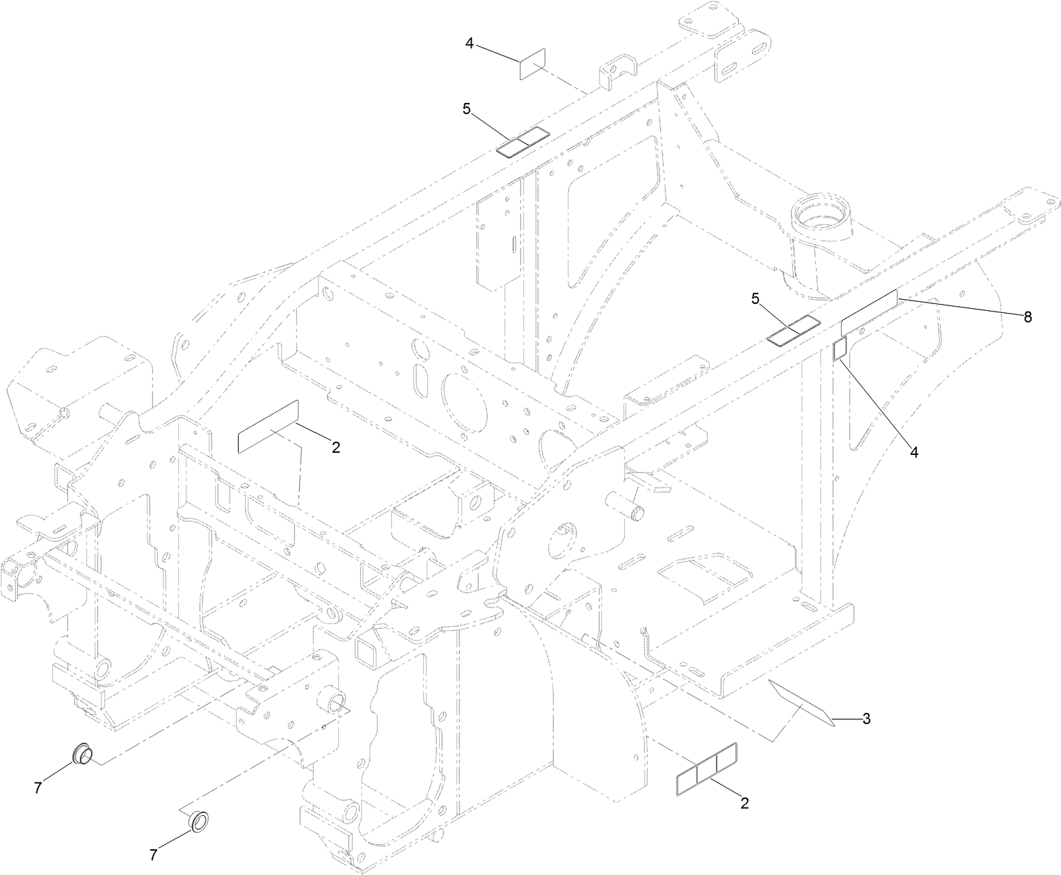 Frame and Decal Assembly No. 116-7482