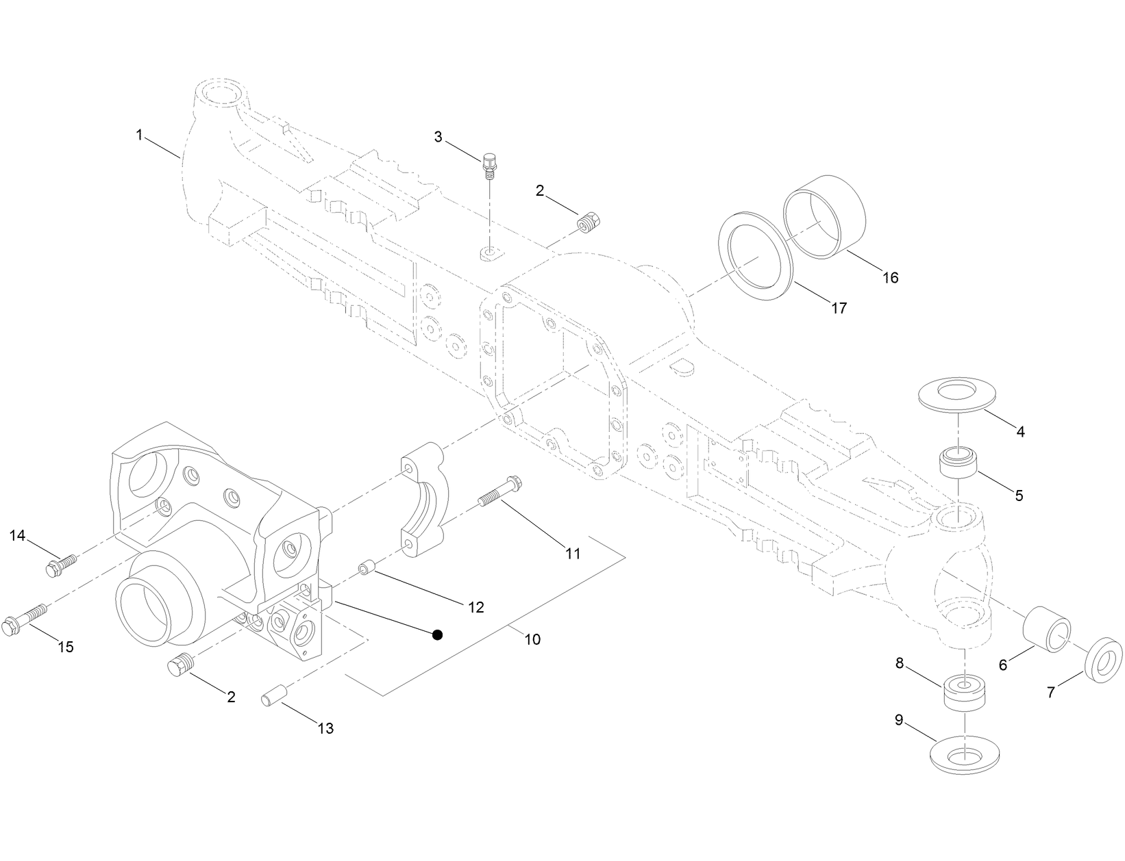 Axle Housing Assembly Axle Assembly No. AU106863