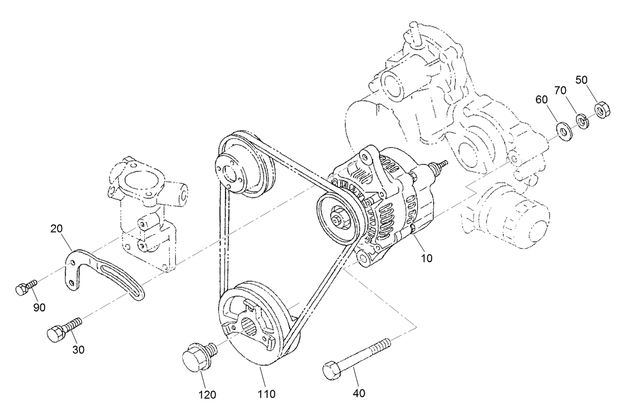 Alternator and Pulley Assembly