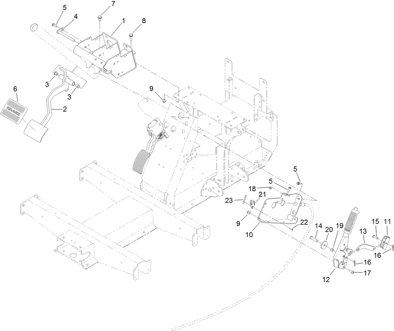 Pedal and Control Assembly