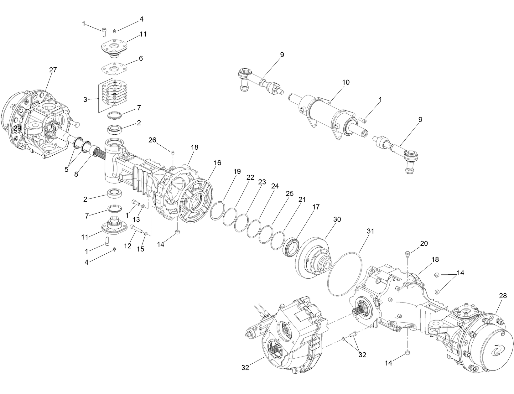 Rear Axle Assembly No. AU124920