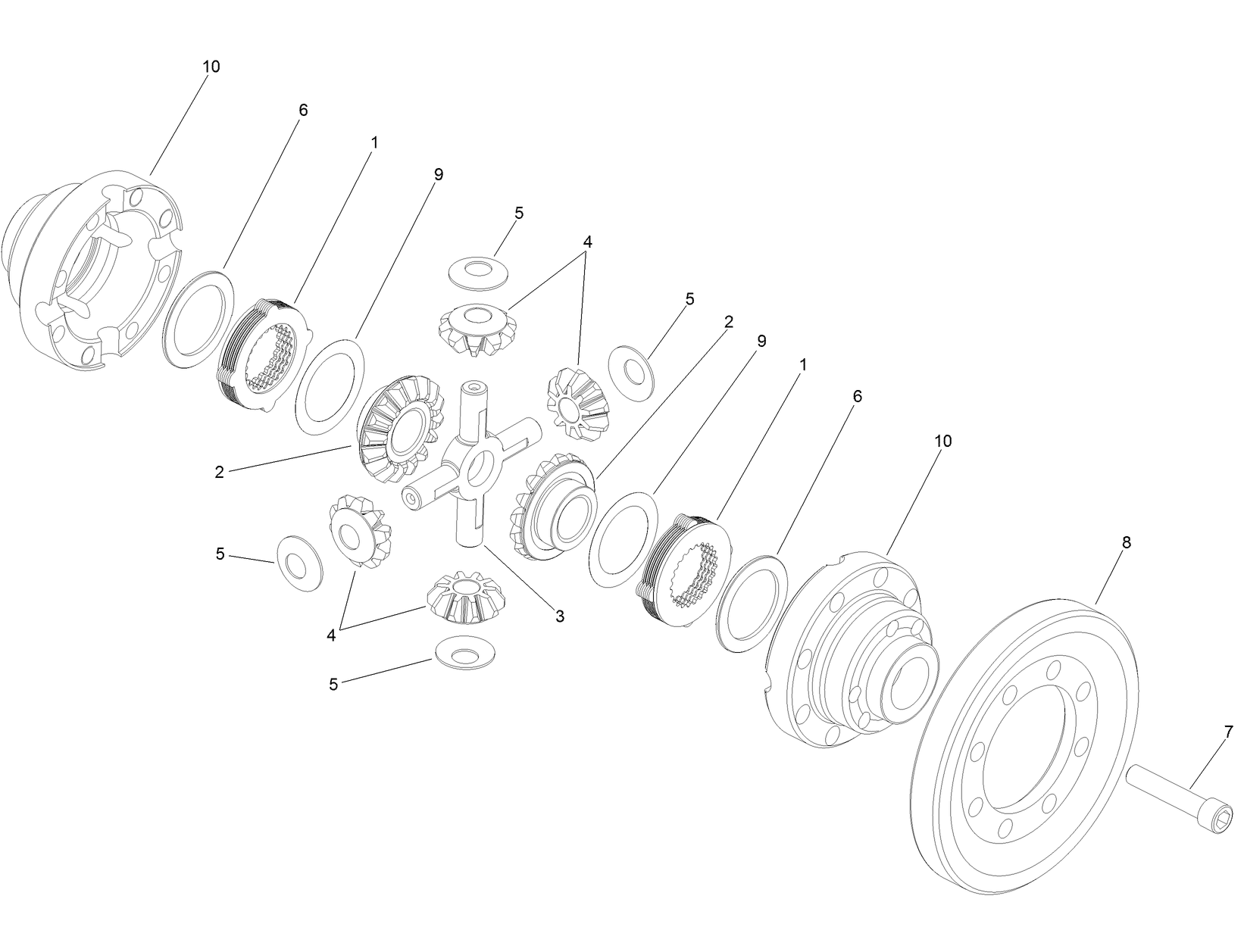 Differential Group Assembly No. 131-7038