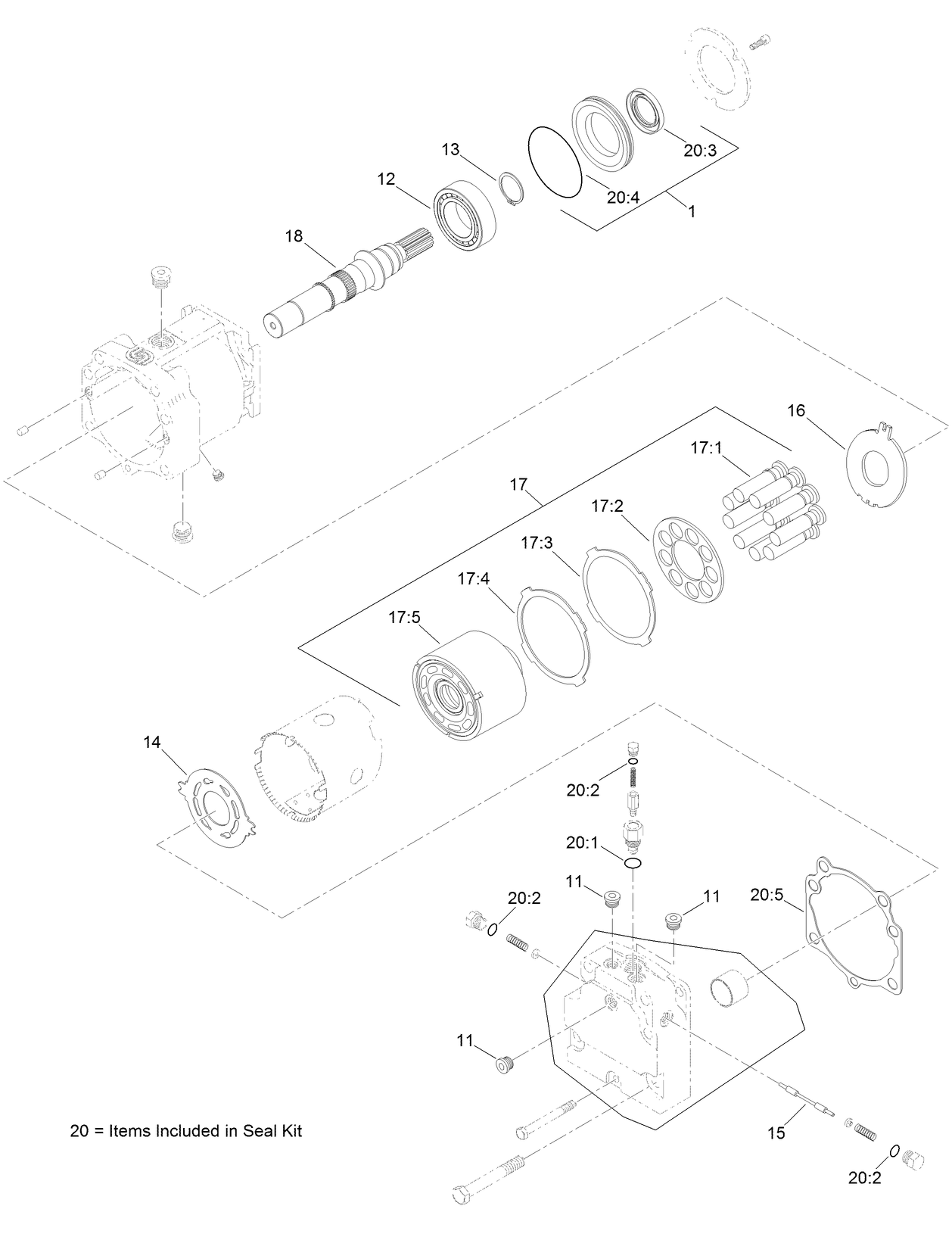 Hydraulic Motor Assembly No. AU8HM50016